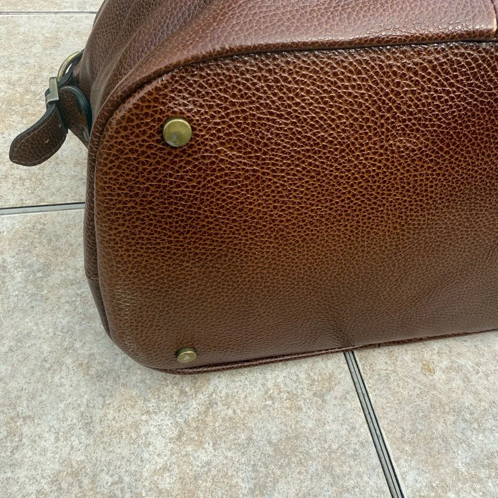 Anonimo Fiorentino Leather Travel Bag Brown Made In Italy